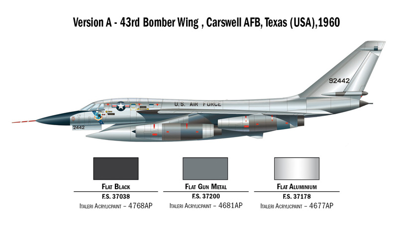 Italeri 1:72 B-58 Hustler IT1142 - Afbeelding 4