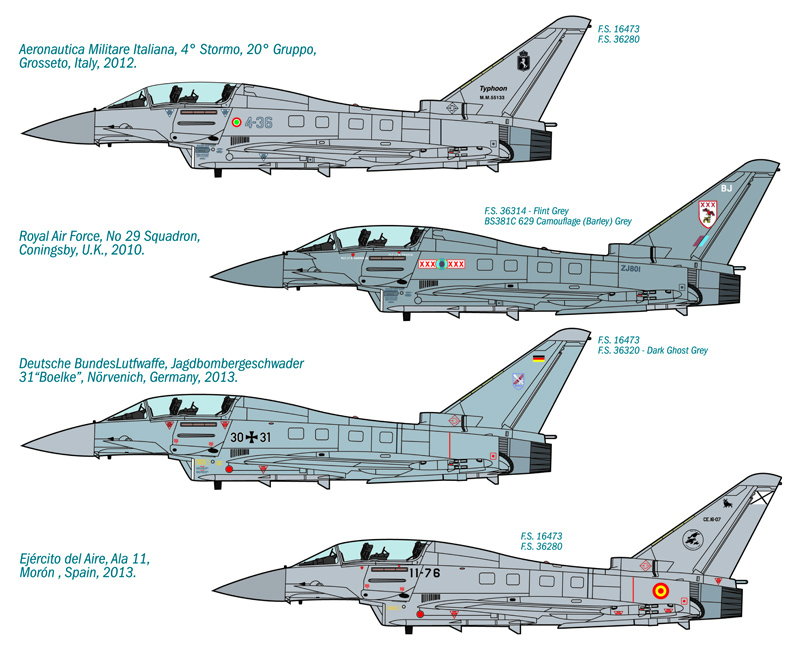 Italeri 1:72 EF 2000 Thyphoon IIB IT1340 - Afbeelding 5