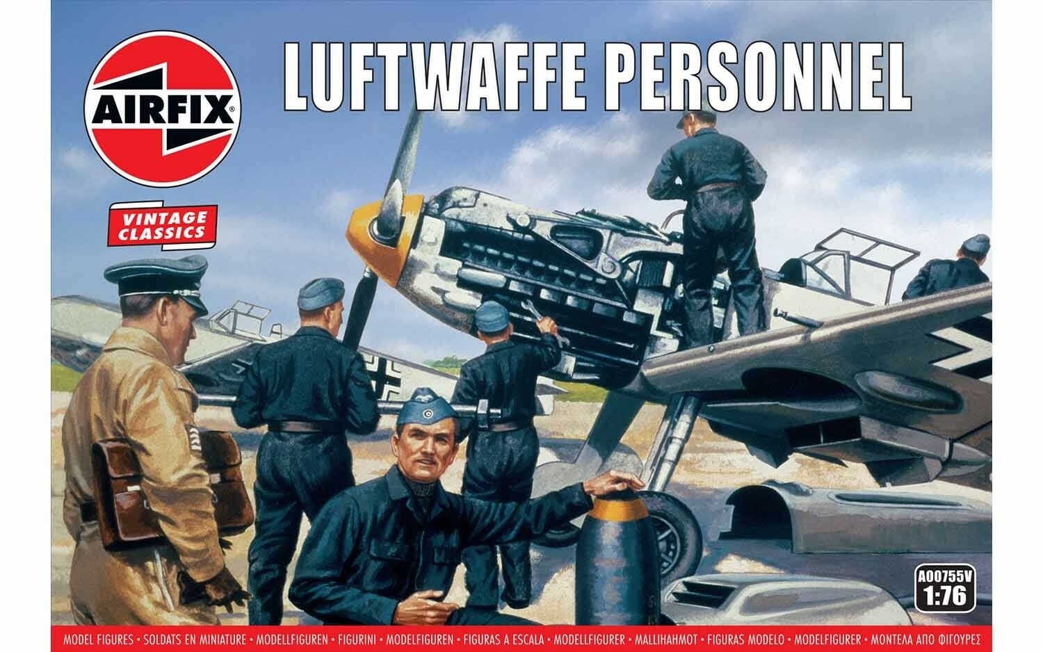 Airfix 1:76 Vintage Classics WWII Luftwaffe Personnel AF00755V