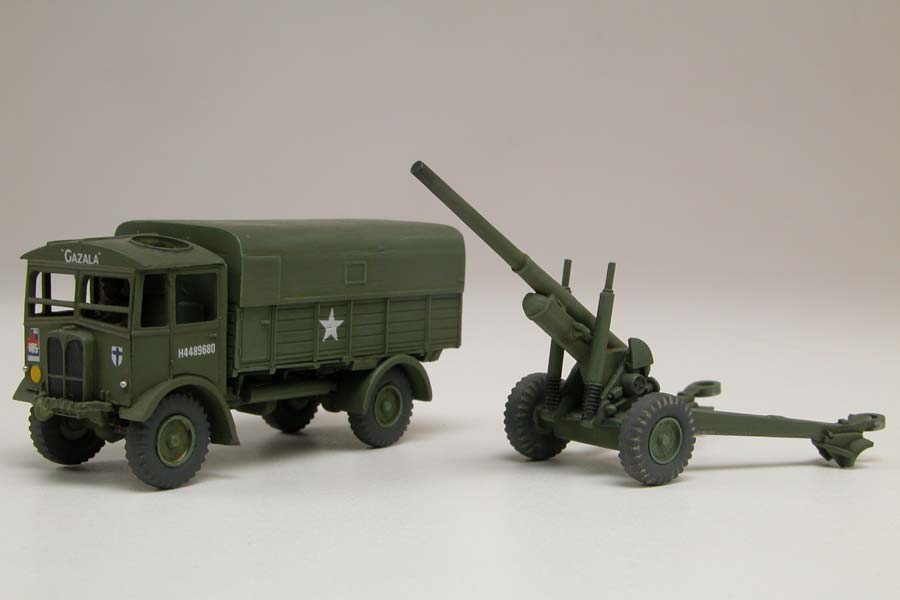 Airfix 1:76 Vintage Classics AEC Matador & 5.5" Gun AF01314V - Afbeelding 3