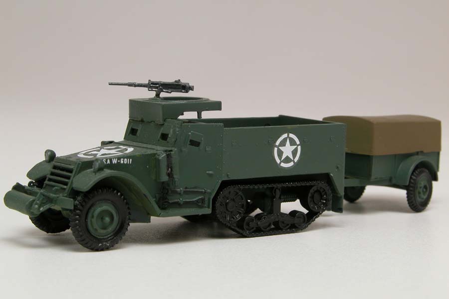 Airfix 1:76 Vintage Classics M3 Half Track & 1 Ton Trailer AF02318V - Afbeelding 2