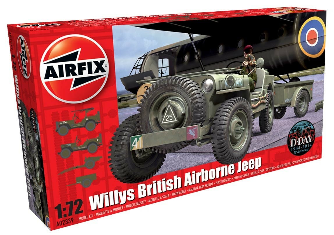 Airfix 1:72 Willys British Airborne Jeep AF02339