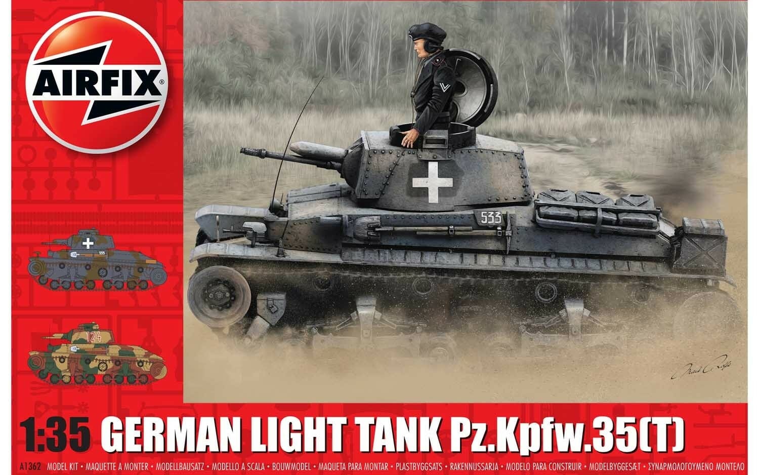 Airfix 1:35 German Light Tank Pz.Kpfw.35 ( T ) AF1362
