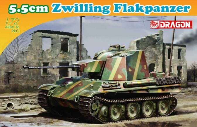 Dragon 1:72 5.5cm Zwilling Flakpanzer DR7488