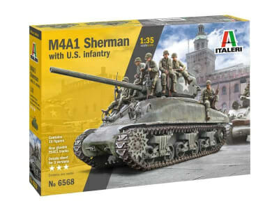 Italeri 1:35 M4A1 Sherman whit U.S. Infantry IT6568