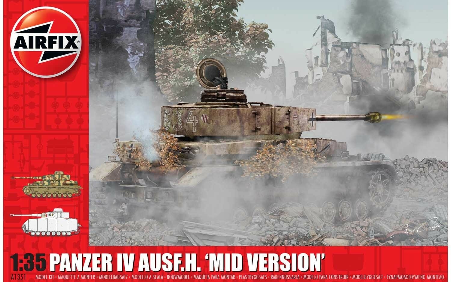 Airfix 1:35 Panzer IV Ausf. H. " Mid Version " AF1351