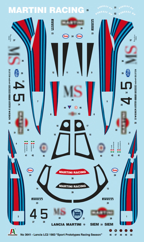 Italeri 1:24 Lancia LC2 IT3641 - Afbeelding 7