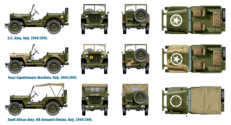 Italeri 1:72 Willys Jeep 1/4 ton 4x4 IT7506 - Afbeelding 4