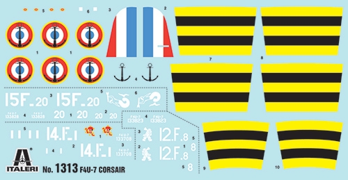 Italeri 1:72 F4U-7 Corsair IT1313 - Afbeelding 6