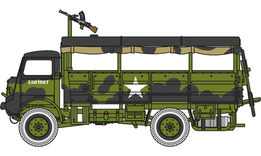 Airfix 1:76 Bedford QLT and Bedford QLT Trucks AF03306 - Afbeelding 3