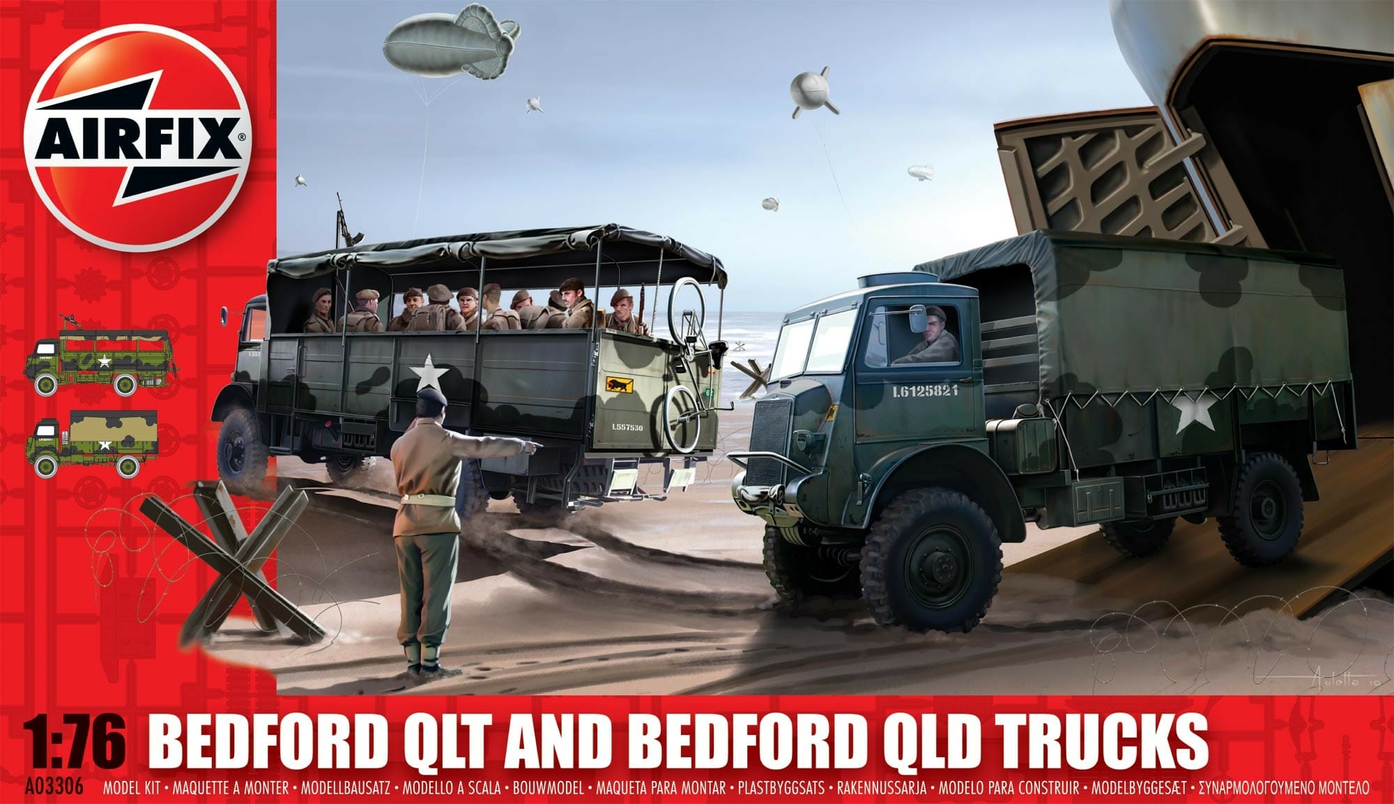Airfix 1:76 Bedford QLT and Bedford QLT Trucks AF03306