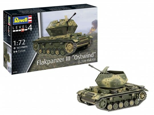 Revell 1:72 Flakpanzer III "Ostwind" ( 3,7cm Flak43 ) RE03286