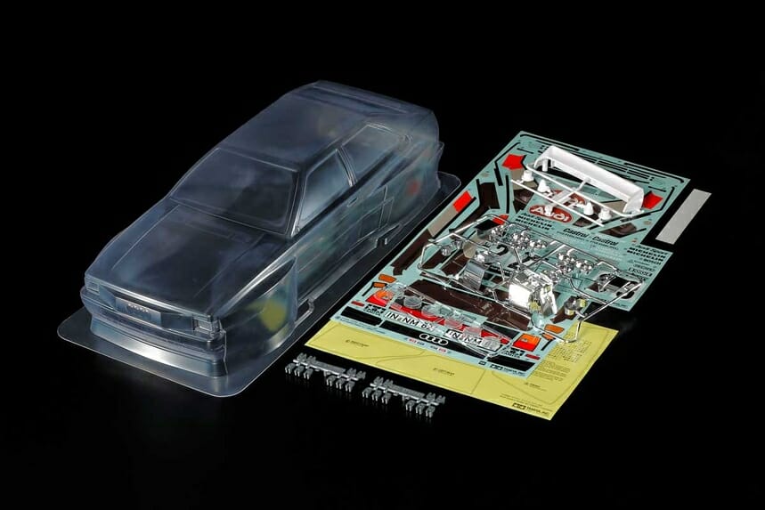 Tamiya 1:10 Audi Quattro Rally A2 Body Parts Set ( ongespoten ) TAM51615
