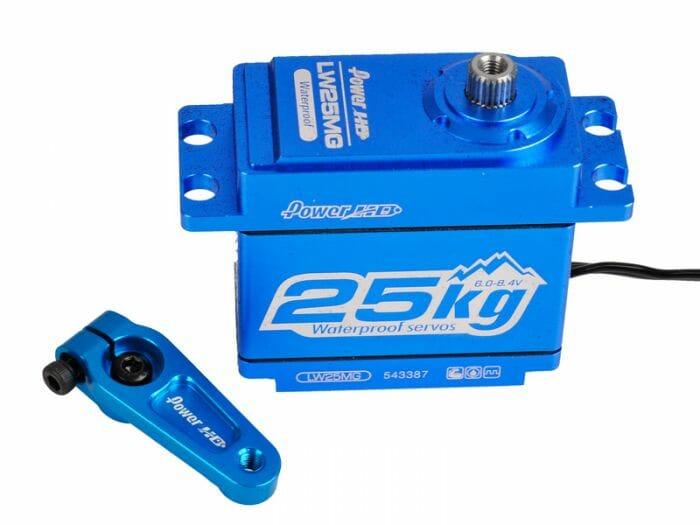 Power HD Servo met metalen tandwielen,alu,behuizing,waterproof PHLW25mg