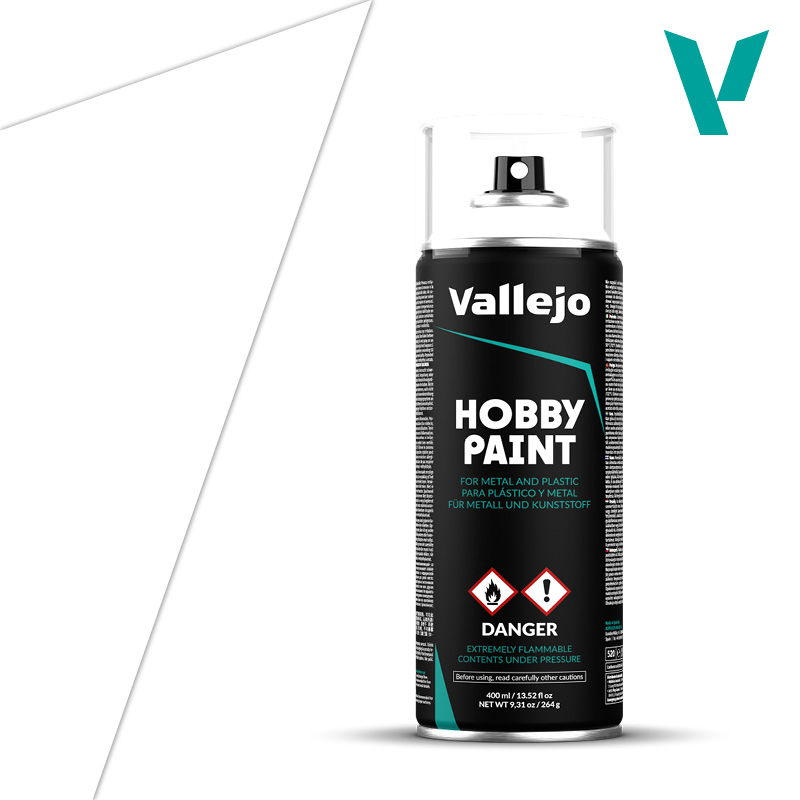 Vallejo Hobby Paint Primer White 400ml VAL28.010