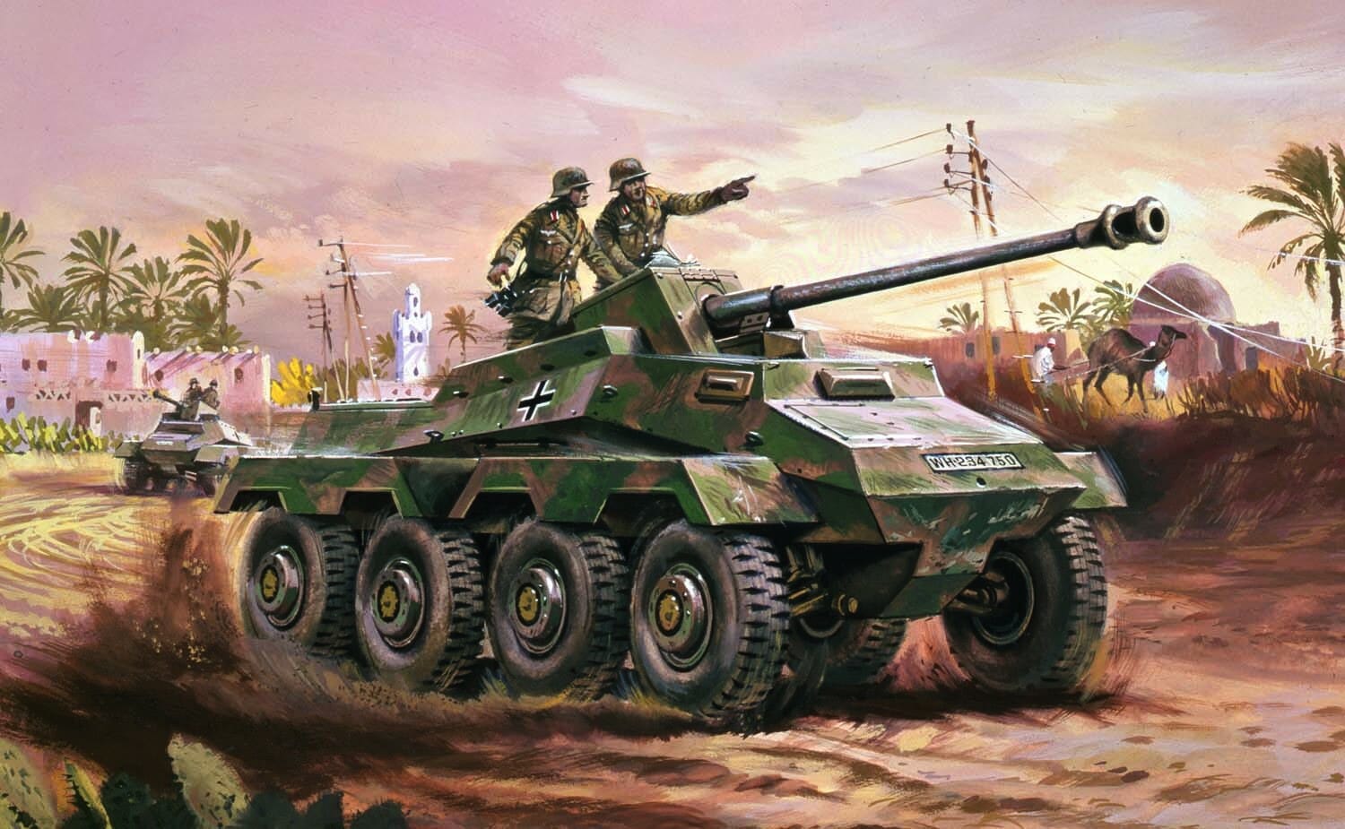 Airfix 1:76 Vintage Classics Sd.Kfz.234 Armoured Car AF01311V