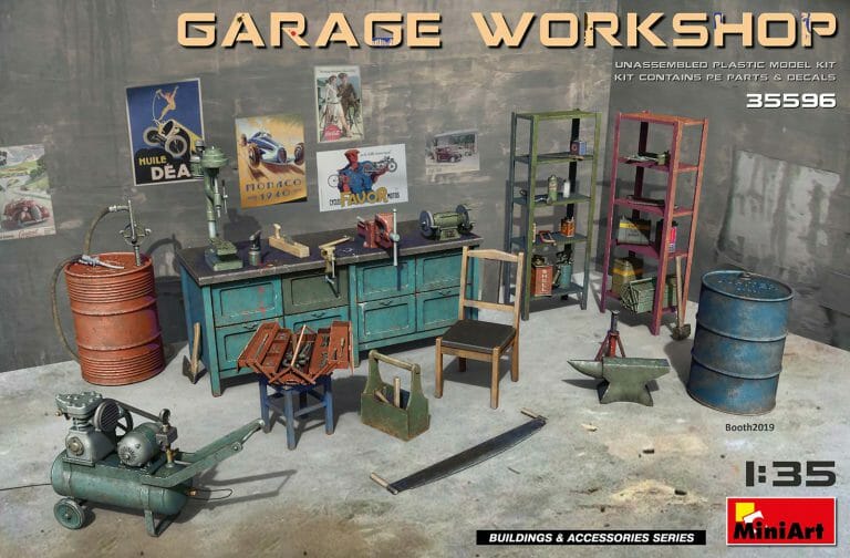 Miniart 1:35 Garage Workshop MA35596