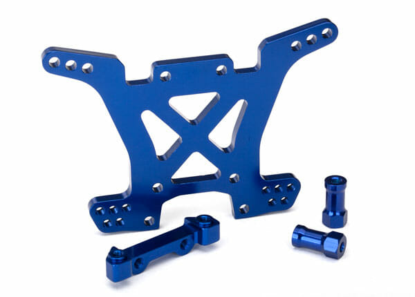 Traxxas Shock Tower, Rear,7075-T6 Alu. and Body Mount Bracket TR6838X