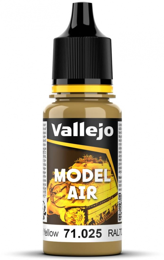 Vallejo Model Air Dark Yellow RAL7028 18ml VAL71.025