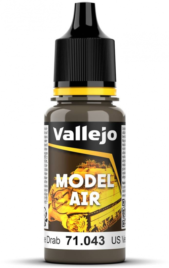 Vallejo Model Air US Olive Drab 18ml VAL71.043