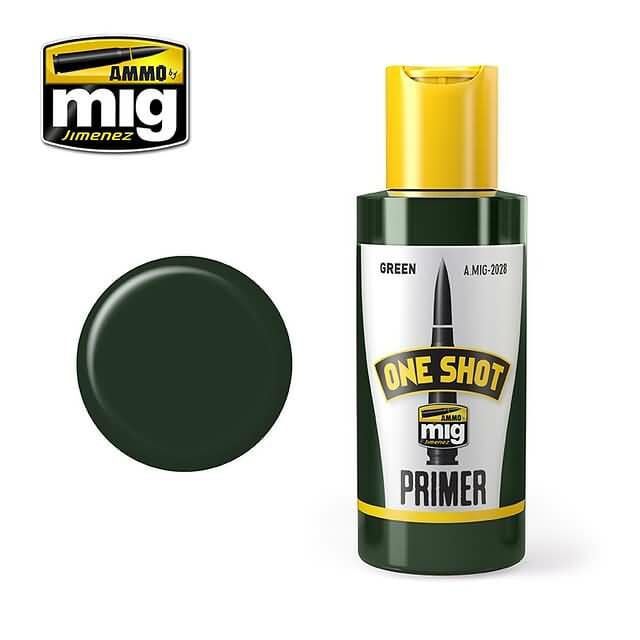 Ammo Mig One Shot Primer Green MIG2028