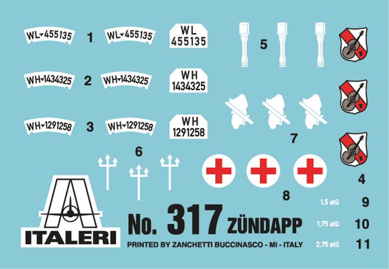 Italeri 1:35 Zundapp KS750 whit sidecar IT317 - Afbeelding 4