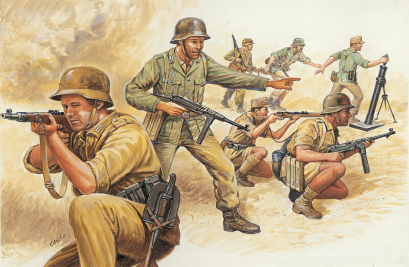 Italeri 1:72 WWII German African Korps IT6076