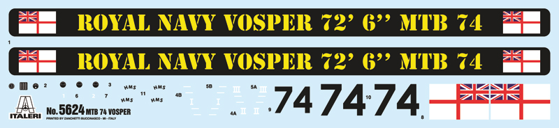 Italeri 1:35 Vosper MTB 74 whit crew IT5624 - Afbeelding 6