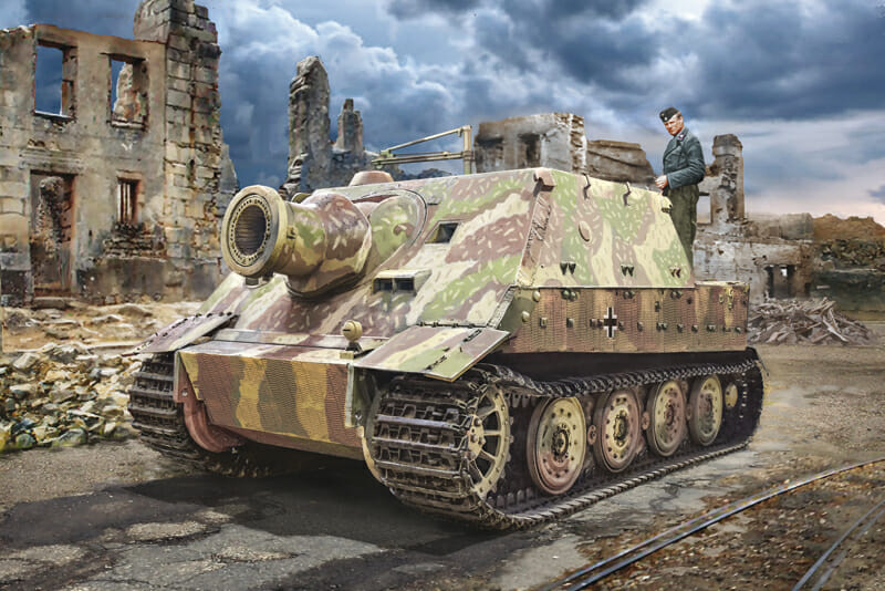 Italeri 1:35 38cm RW 61 auf Sturmmorser Tiger IT6573
