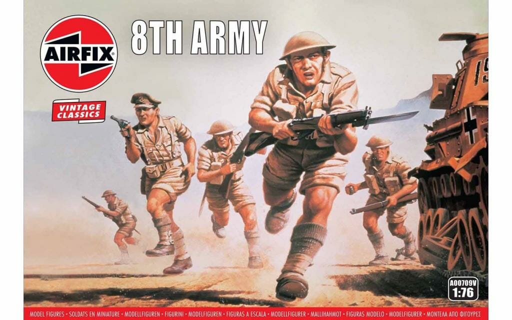 Airfix 1:76 Vintage Classics WWII Britisch 8th Army AF00709V