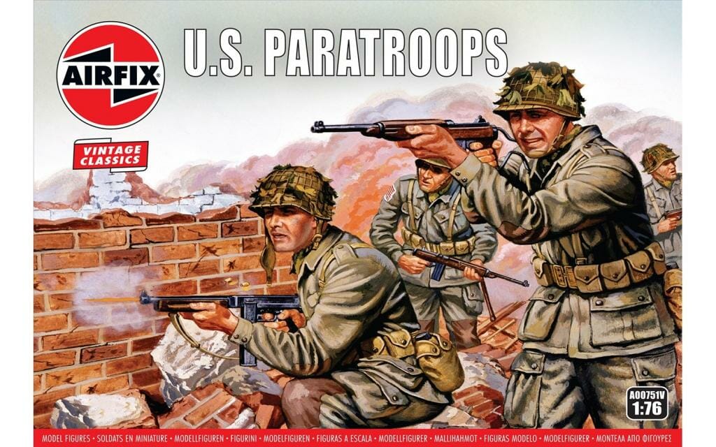 Airfix 1:76 Vintage Classic WWII U.S. Paratroops AF00751V