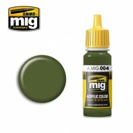 AMMO MIG Acrylic Color #004 Reseda Green Opt. B 17ml MIG-0004