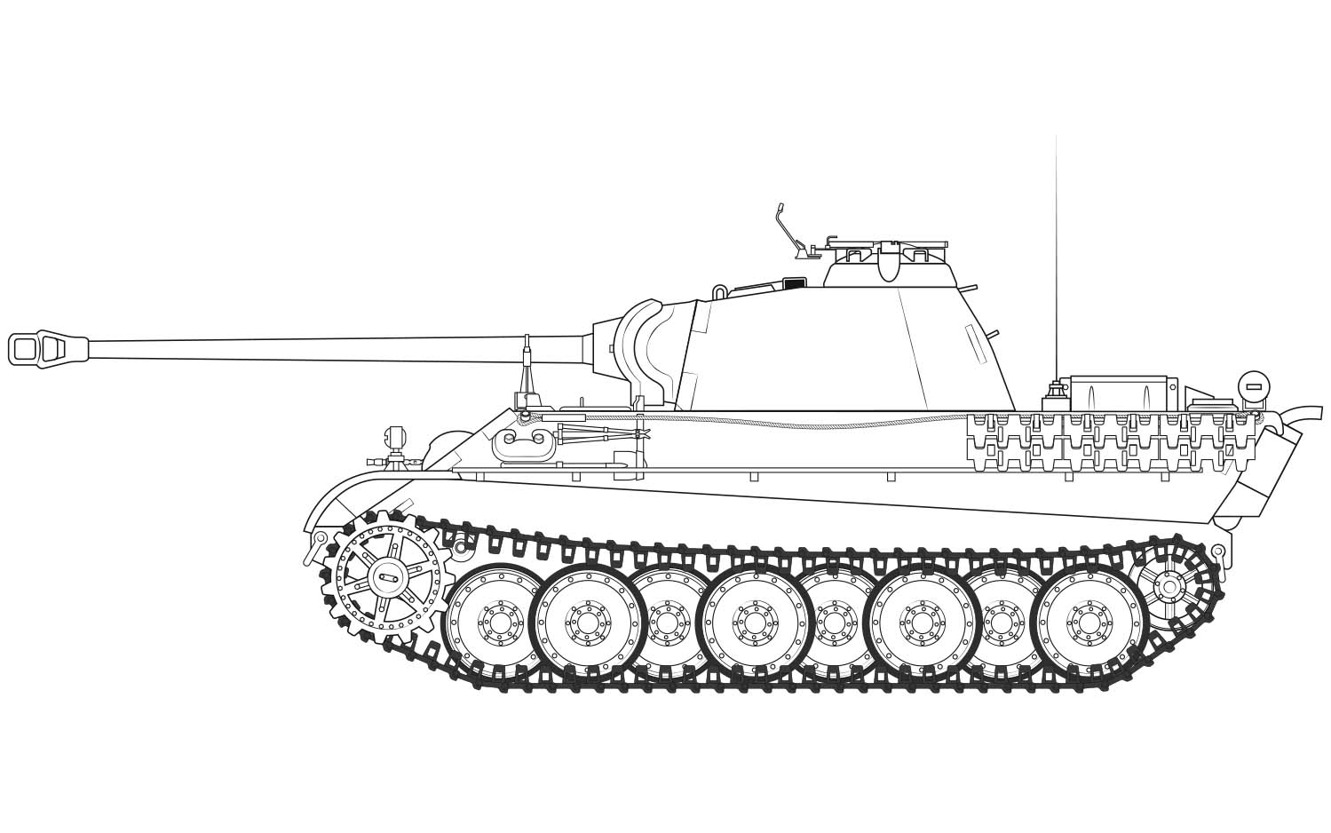 Airfix 1:35 Panther Ausf. G AF1352 - Afbeelding 3