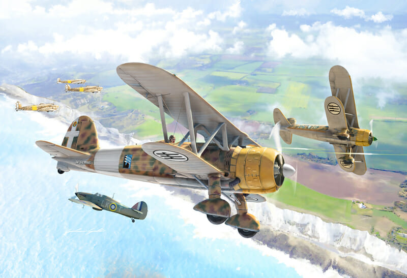 Italeri 1:72 Battle of Britain Fiat CR.42 Falco IT1437