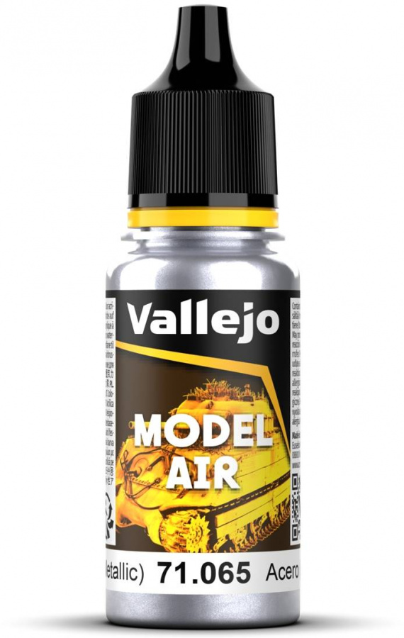 Vallejo Model Air Steel 18ml VAL71.065