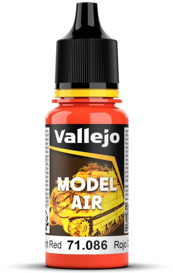 Vallejo Model Air Light Red 18ml VAL71.086