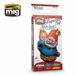 Ammo Mig Basic Colors Set for Figures MIG7027