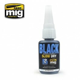 Ammo Mig Black Slow Dry Cyanoacrylate MIG8034