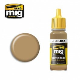 Ammo Mig Acylic Color #0088 Khaki Brown 17ml MIG-0088