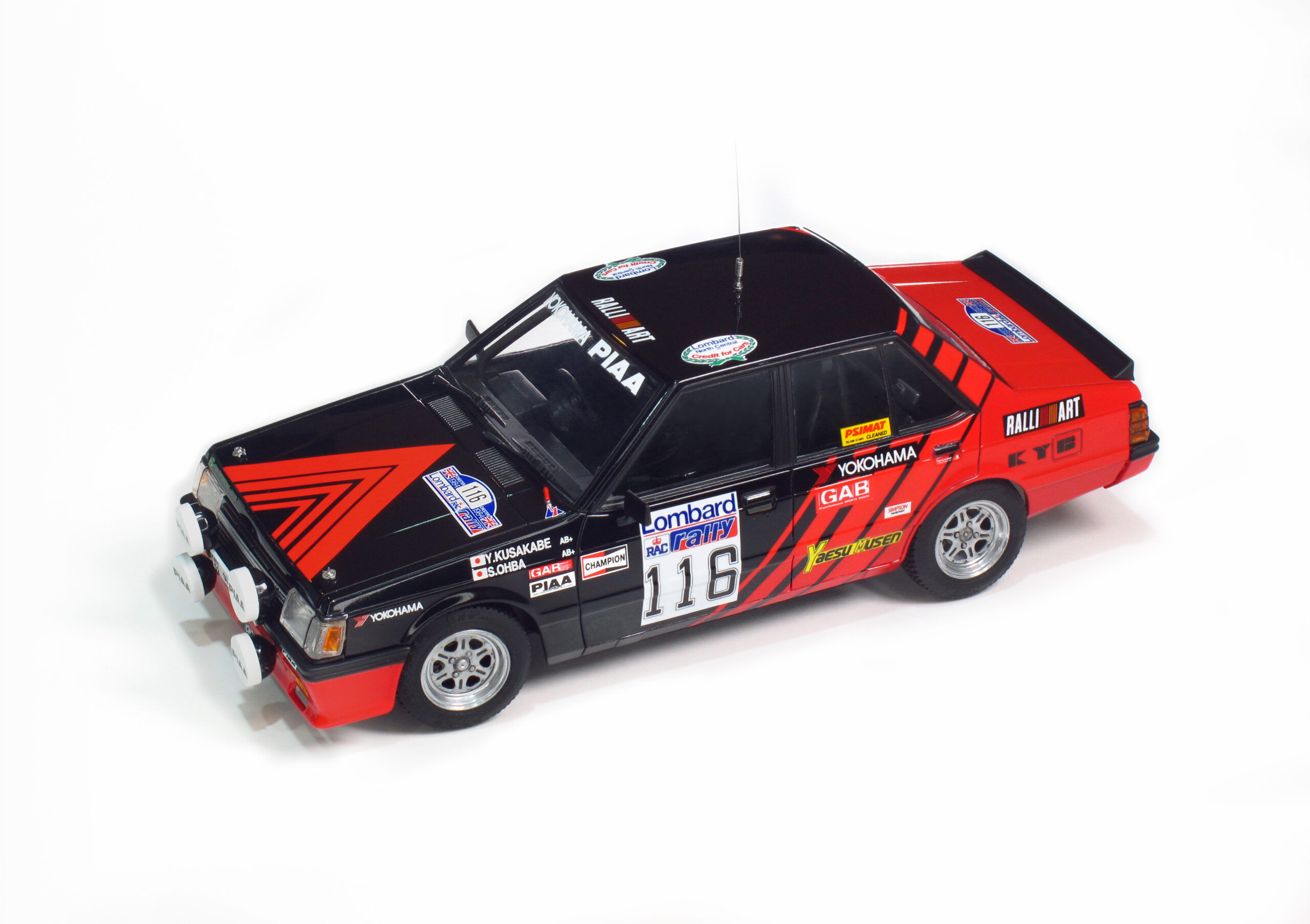 Beemax 1:24 Mitsubishi Lancer Turbo RAC Rally 1984 BM24022