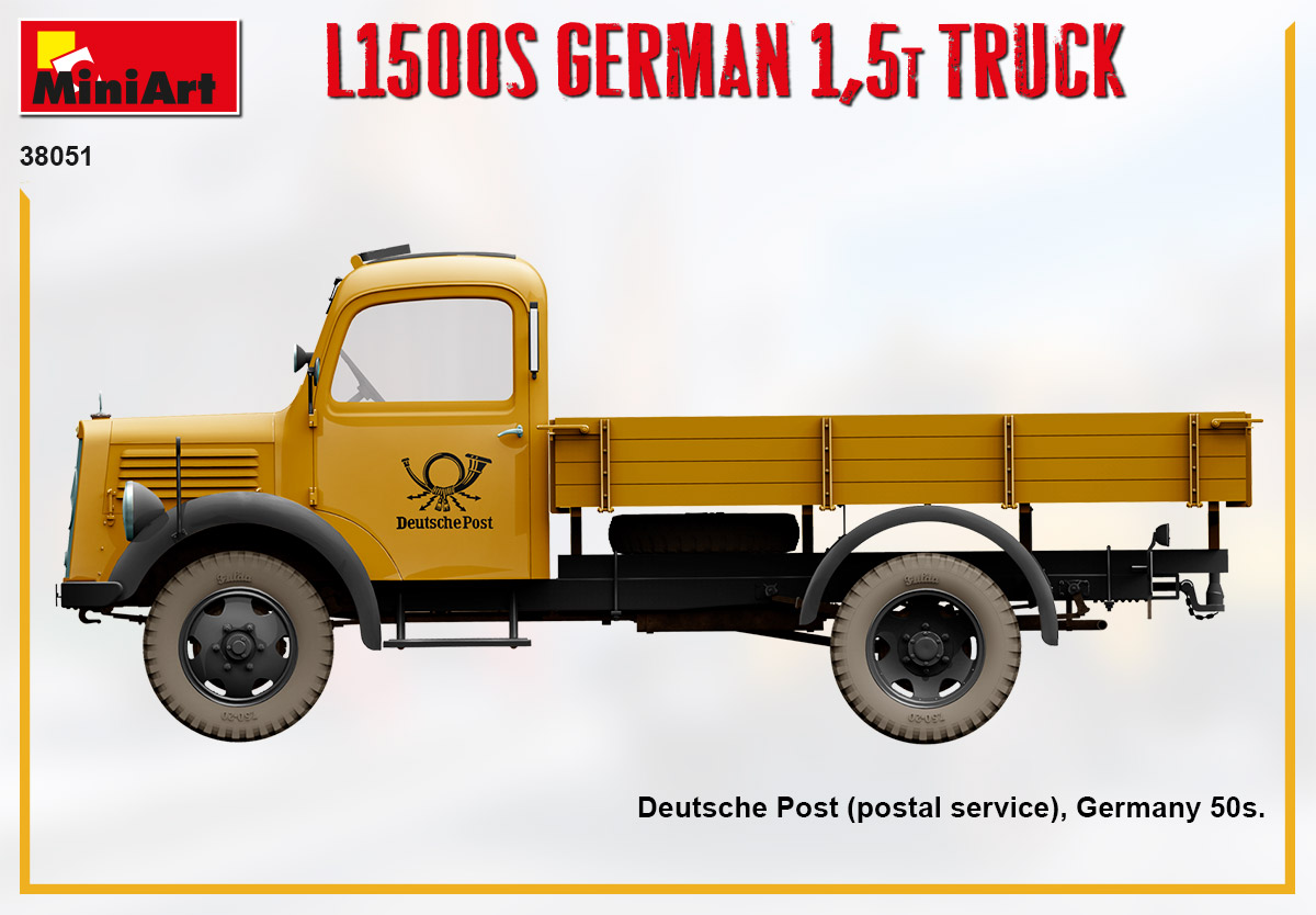 MiniArt 1:35 L1500S German 1,5t Truck MA38051 - Afbeelding 4