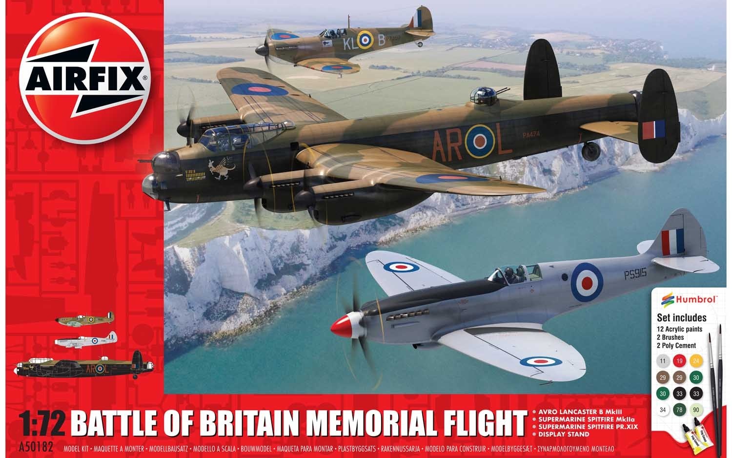 Airfix 1:72 Battle of Brittain Memorial Flight AF50182