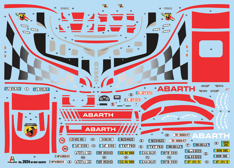 Italeri 1:24 Iveco Hi-Way E5 Abarth IT3934 - Afbeelding 7