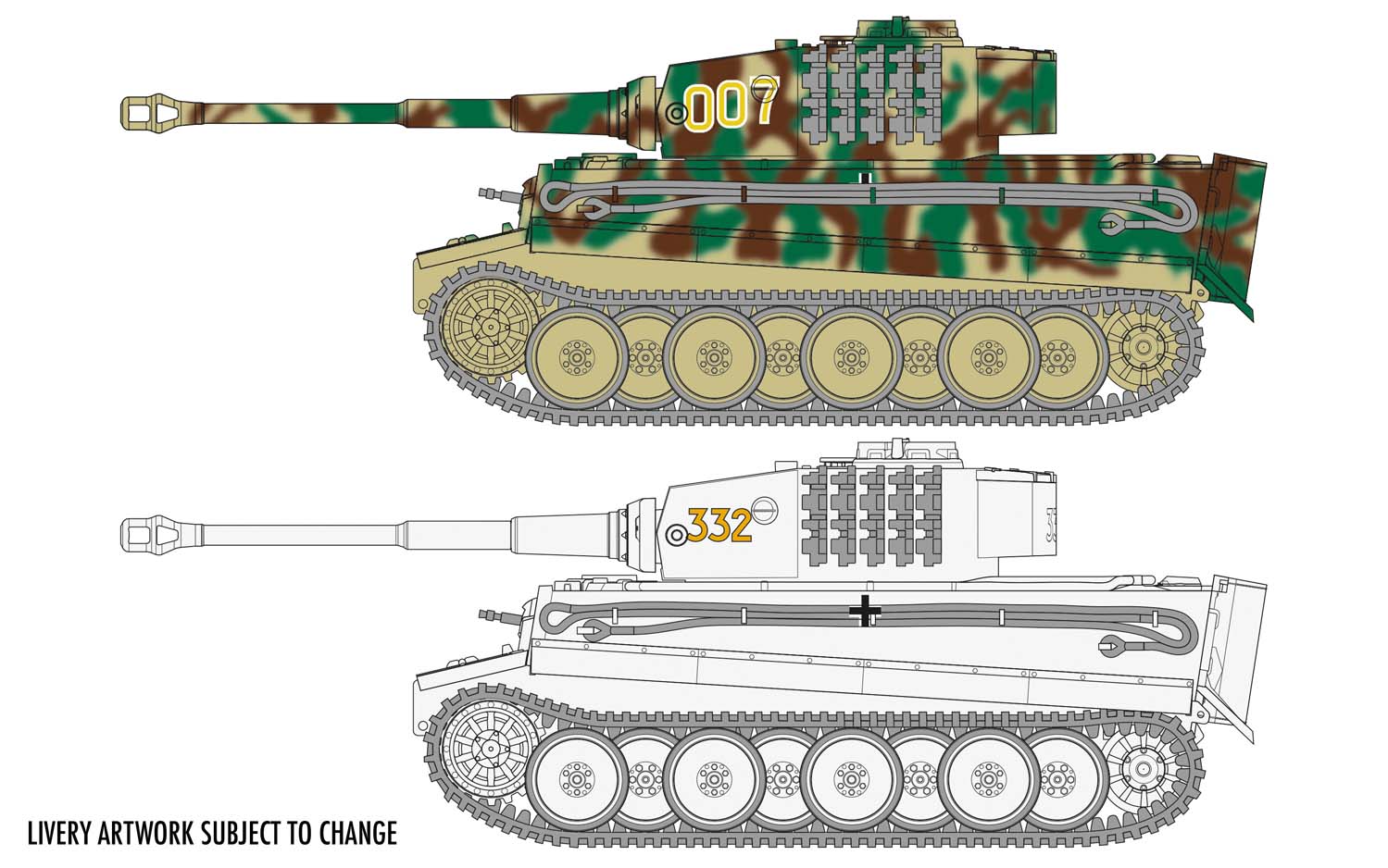 Airfix 1:72 Tiger I AF02342 - Afbeelding 2