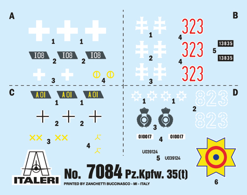 Italeri 1:72 Pz. Kpfw. 35 (t) IT7084 - Afbeelding 5