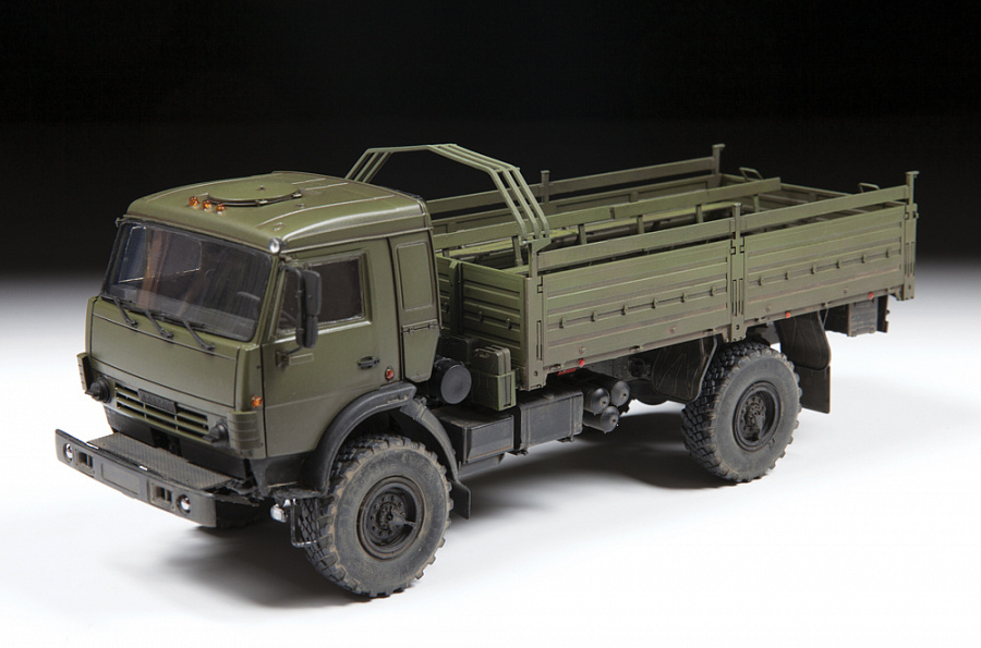 Zvezda 1:35 Russian 2-Axle Military Truck K-4350 ZV3692 - Afbeelding 5