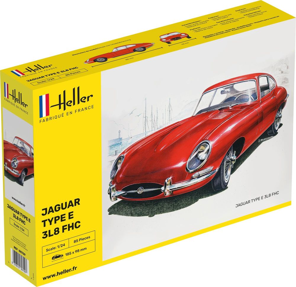 Heller 1:24 Jaguar Type E 3L8 FHC H80709