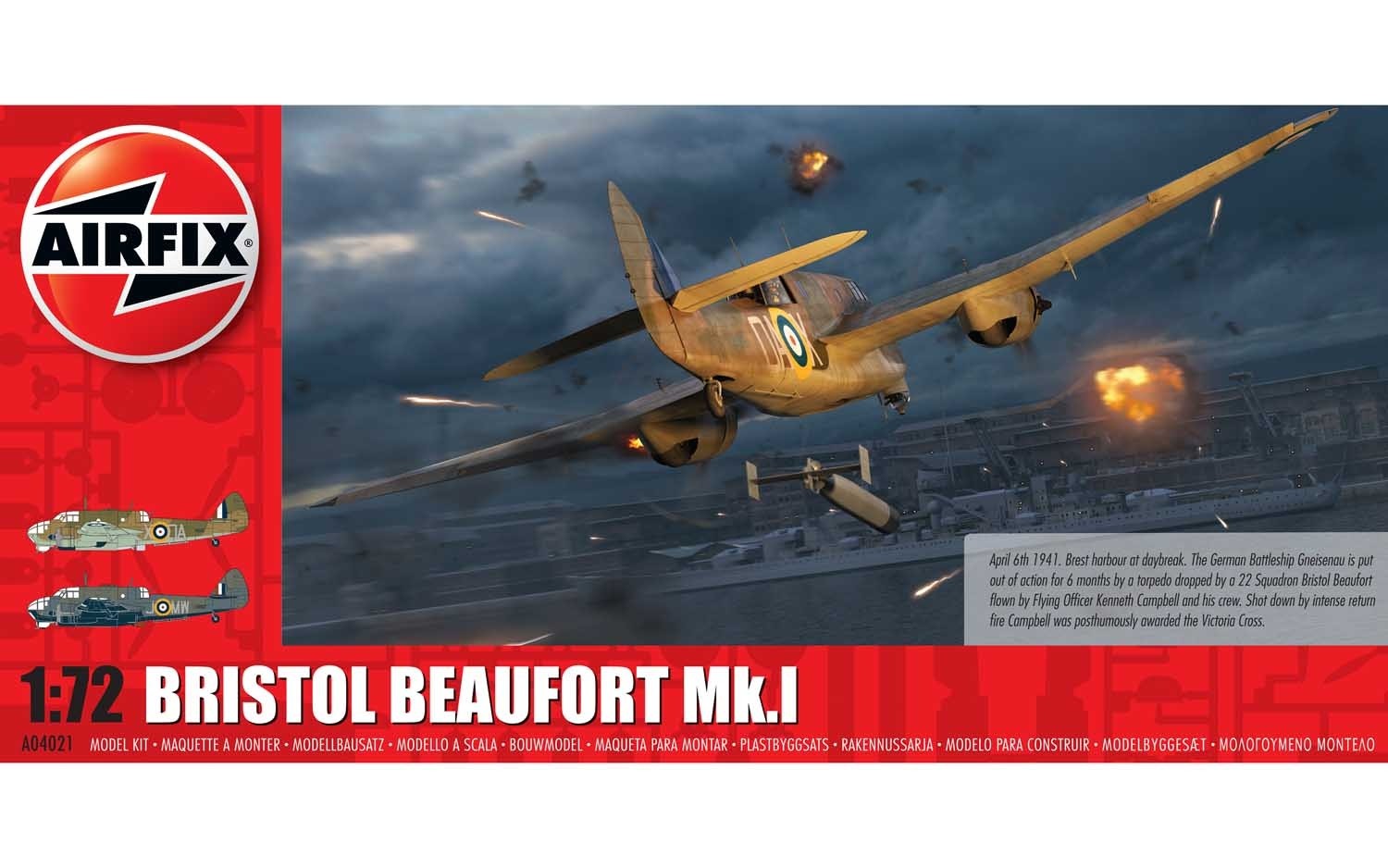 Airfix 1:72 Bristol Beaufort Mk.I AF04021