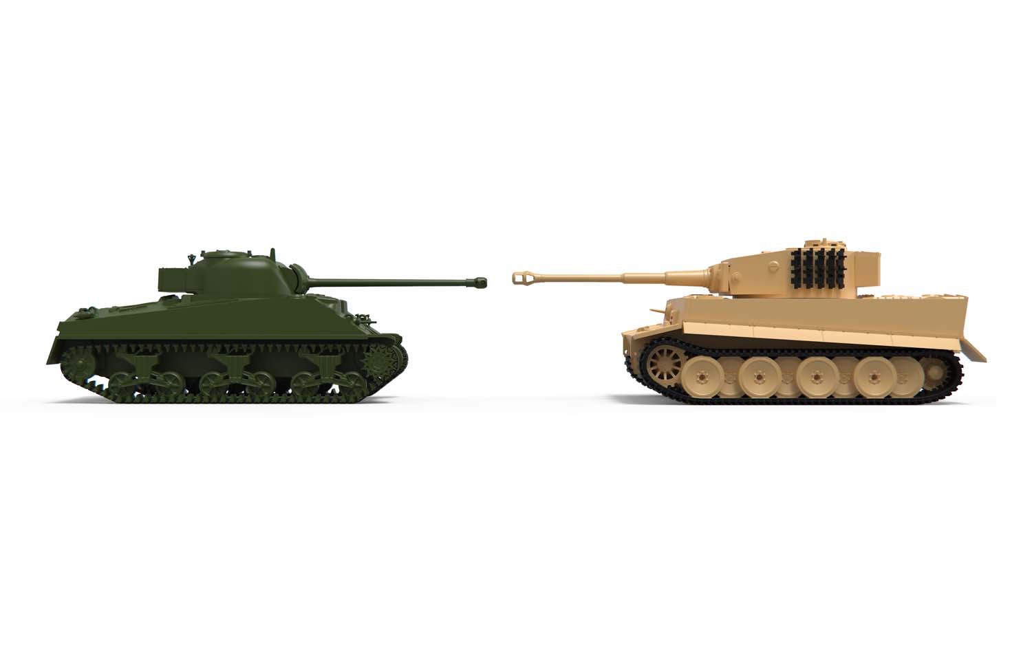 Airfix 1:72 Tiger I & Sherman Firefly Vc AF50186 - Afbeelding 3