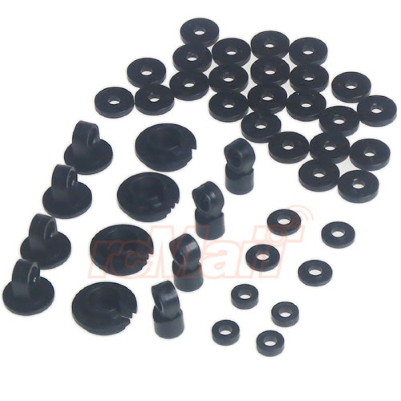 Yeah Racing Damper Pistion Head End Spring Cup Parts Set for Shock-Gear DSG-PA - Afbeelding 2
